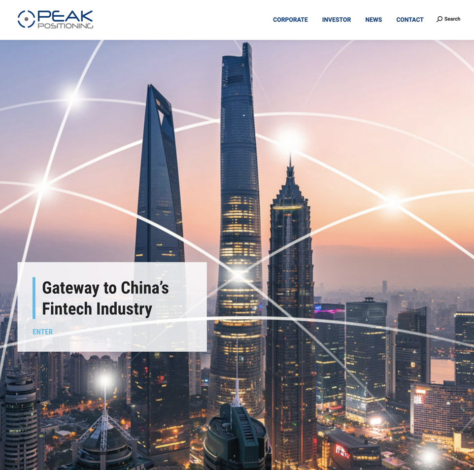 website screenshot for peakpositioning